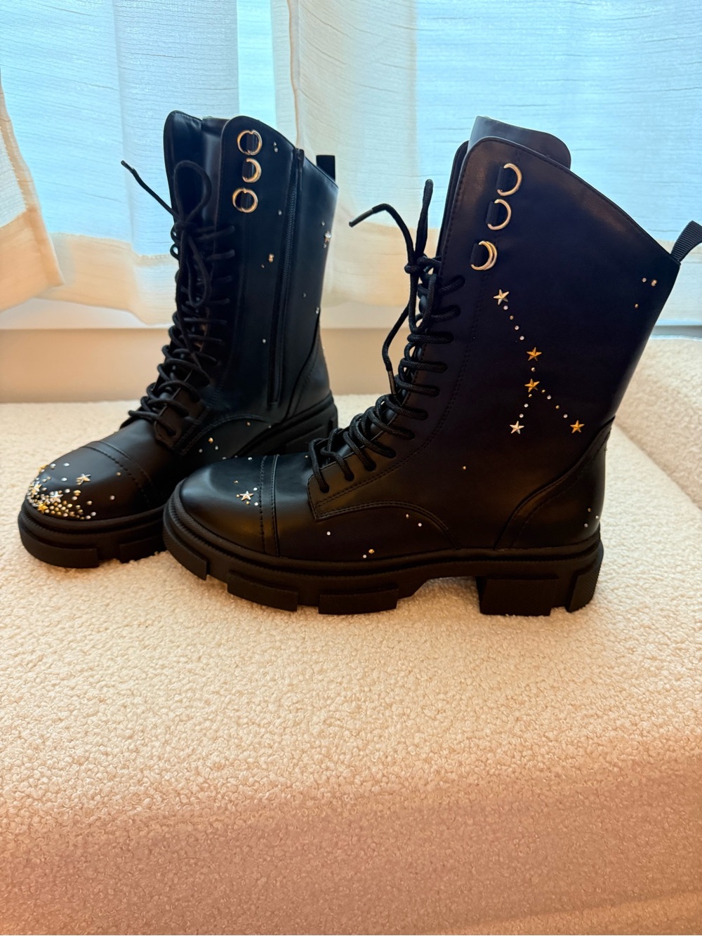 EUC Hayley Paige / She is Cheval Custom Cancer Constellation Boot